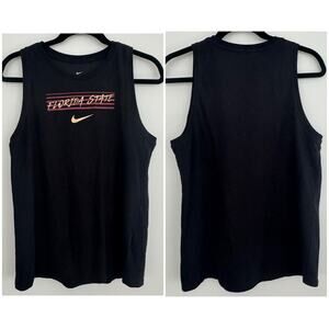 Nike FSU Florida State Seminoles Dri-Fit Tank Top in Black